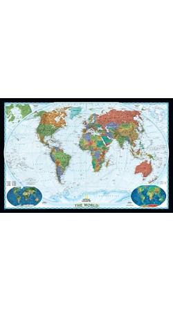 NG. WORLD MAP DECORATOR ENLAGRED 