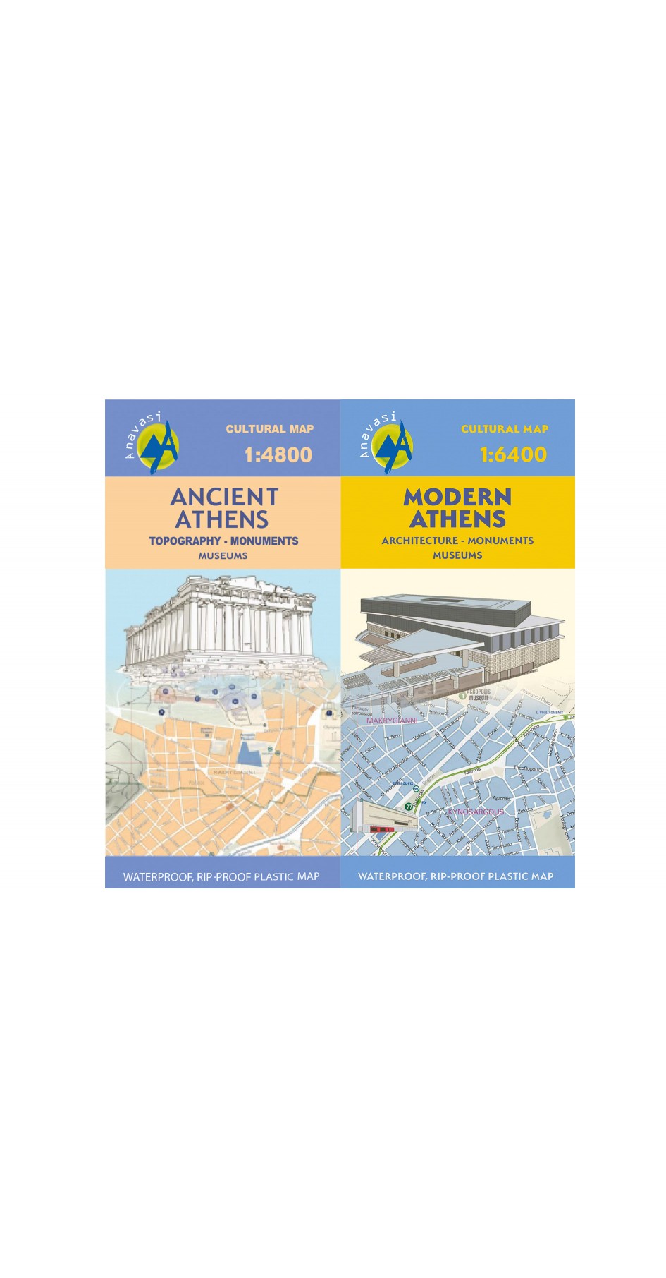 Ancient Athens / Modern Athens city map