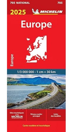 705 Ευρώπη Οδικός Χάρτης Michelin 2024