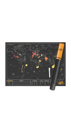 Scratch Map - Chalk Edition