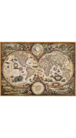 Rayworld Vintage World Map 136 x 96 cm
