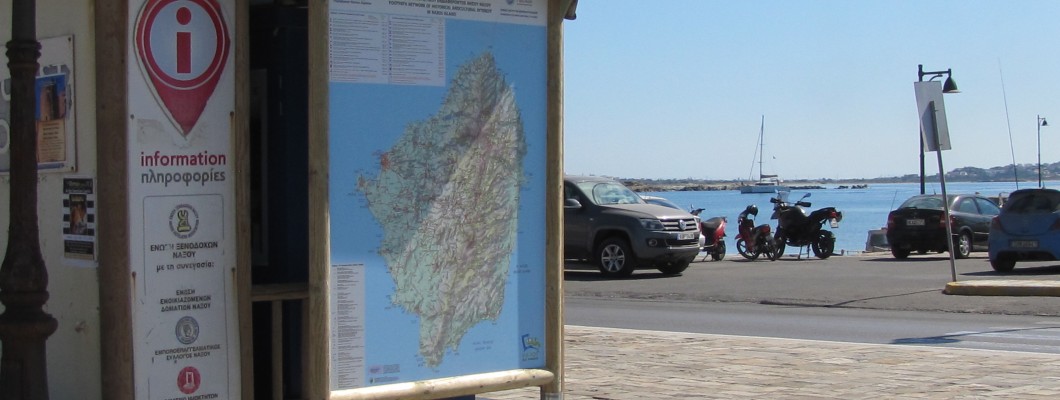 Signposting the path network on Anavasi map in Naxos