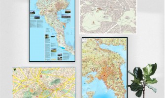 Custom Wall maps for decoration and planning