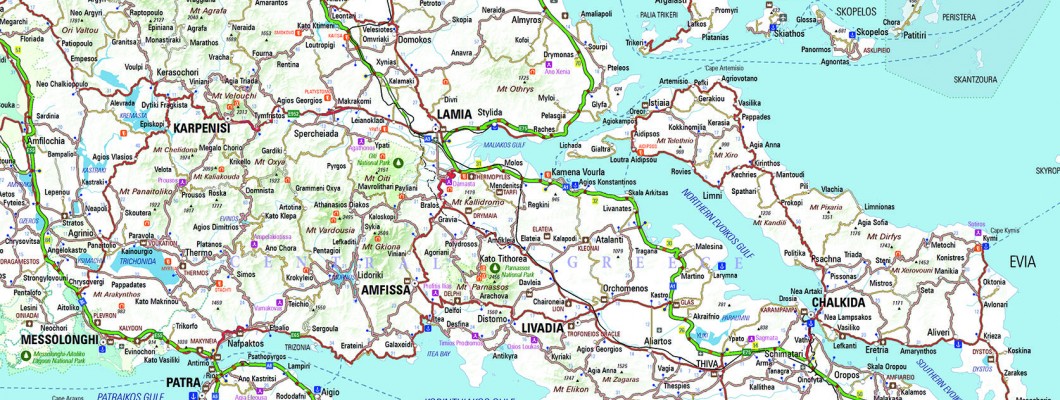 GNTO Map of Greece 2022