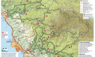 Sithonia Trails network path signs and Map