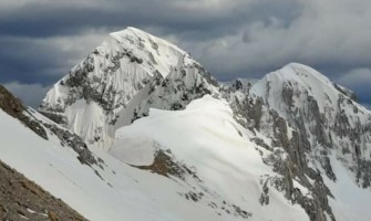 The impressive and steep peak of Goura in Zagori