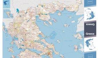 Map of Greece for Greek National Tourism Organisation