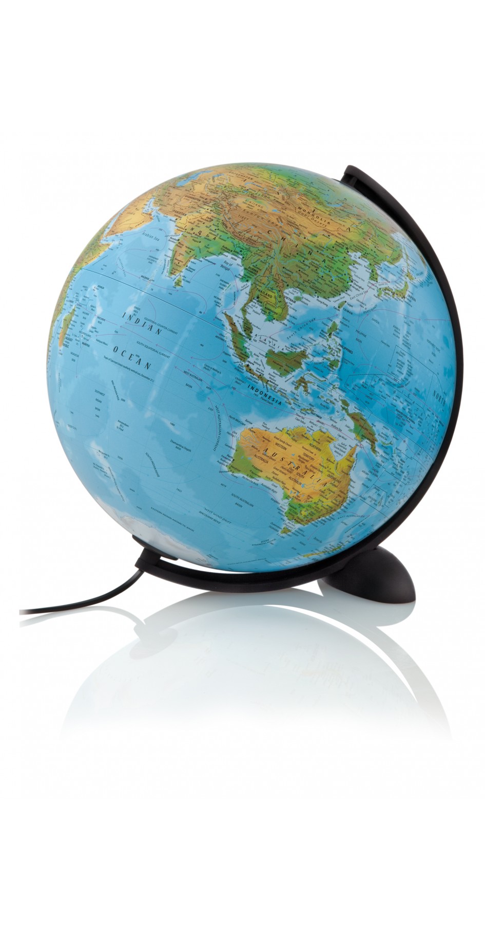 Ellipse globe 30 cm physical / political (blue) Ellipse globe 30 cm physical / political (blue)