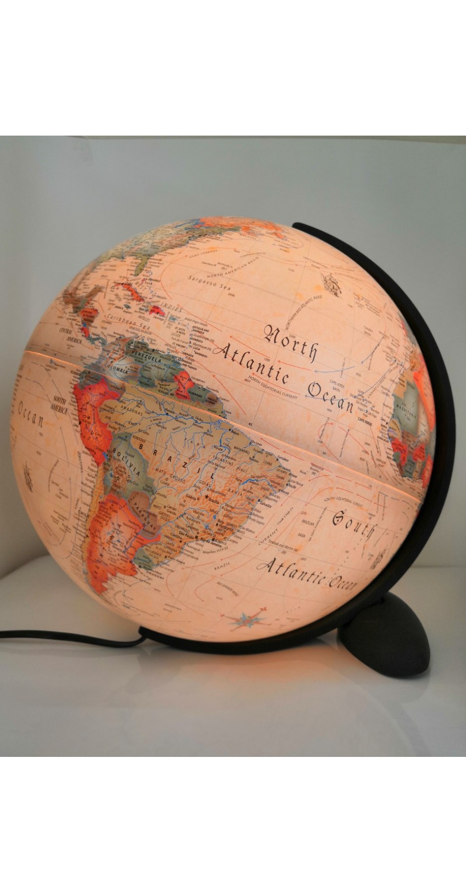 Ellipse globe 30 cm antique Ellipse globe 30 cm antique