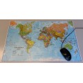 Mousepad World map 63x42 cm