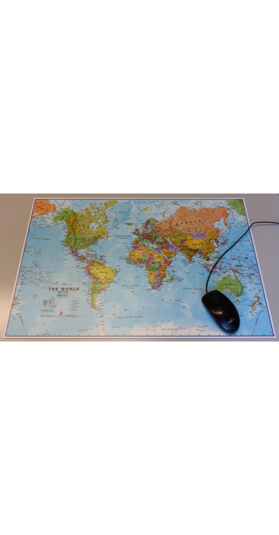 Mousepad World map 63x42 cm
