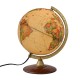 Globe Antique 25 cm wooden base in Greek