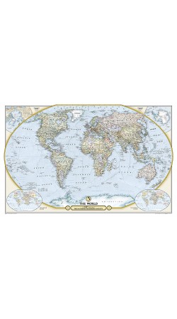NG 125th Anniversary World Map 117cm x 77cm