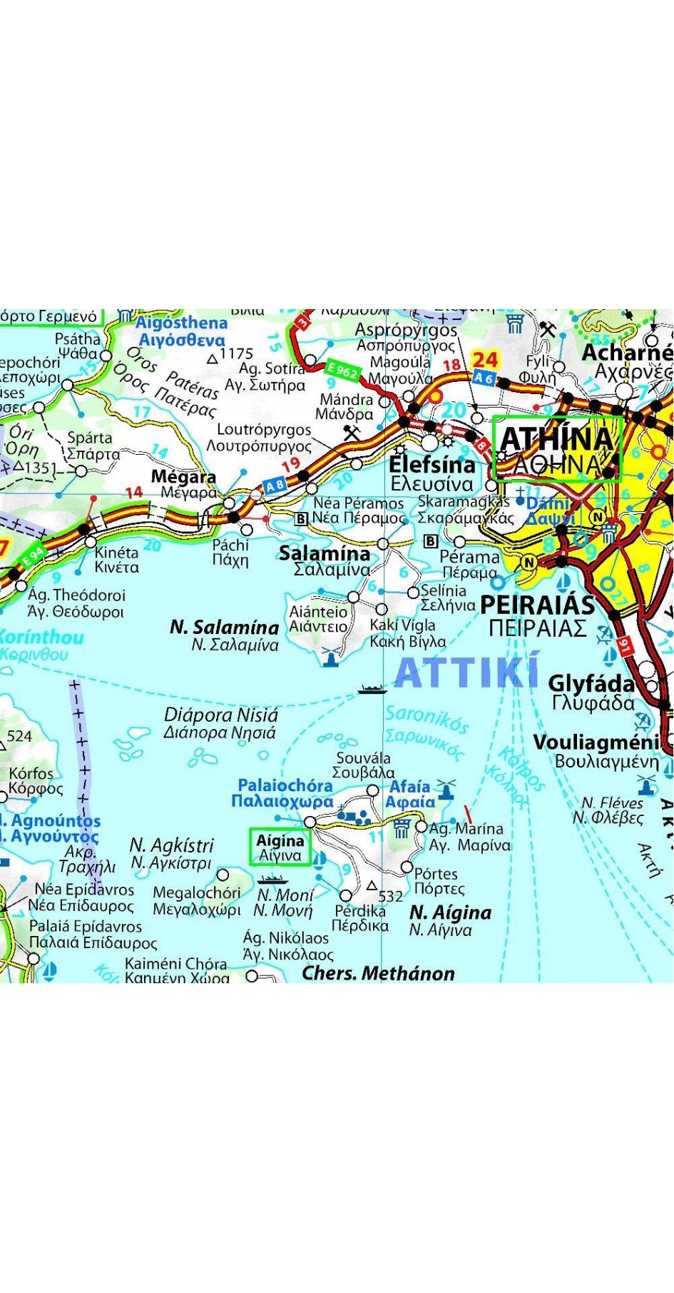 Χάρτης Ελλάδας 737 διπλωμένος Michelin