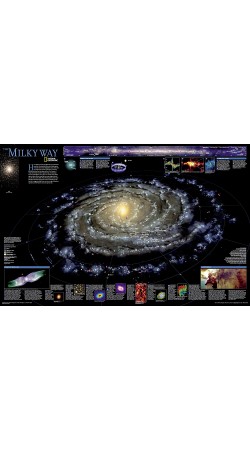 NG The Milky Way Map 79cm x 51cm