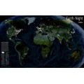 NG Earth at Night Map 89cm x 57cm
