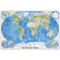 NG World Physical Map Enlarged 176cm x 122cm