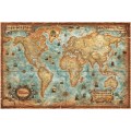 RayWorld Modern World Antique map 136cm x 92cm