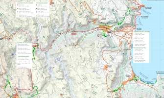 Hiking Map of Southern Kynouria Municipality