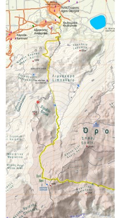 Δίκτη - Σελένα • Πεζοπορικός χάρτης 1:35 000