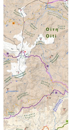 Οίτη • Πεζοπορικός Χάρτης 1:35.000