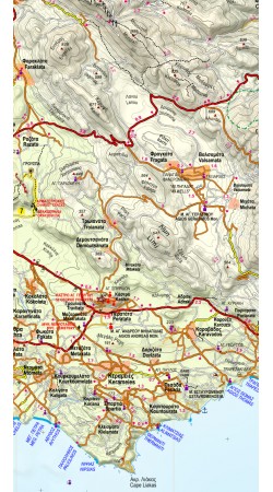 Κεφαλoνιά-Ιθάκη • Πεζοπορικός χάρτης 1:65 000 - 1:25 000