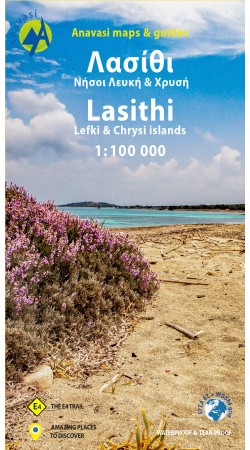 Lasithi, Lefki & Chrysi islands • Road map 1:100.000 