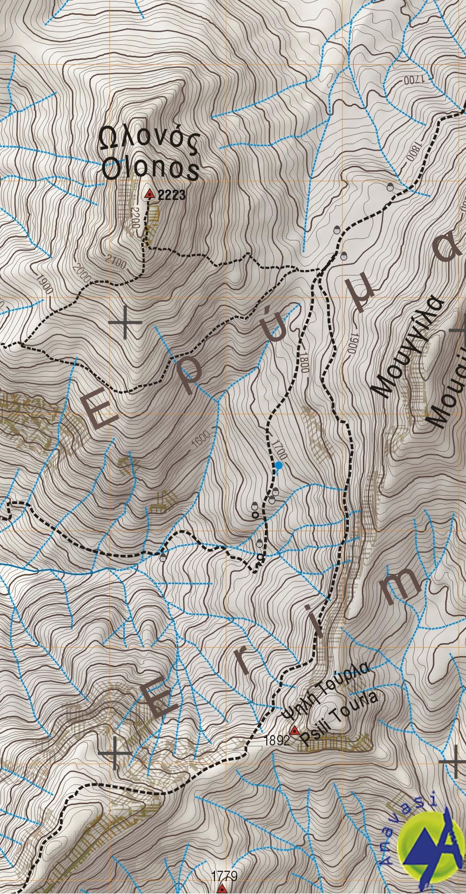 Erimanthos • Hiking map 1:25 000