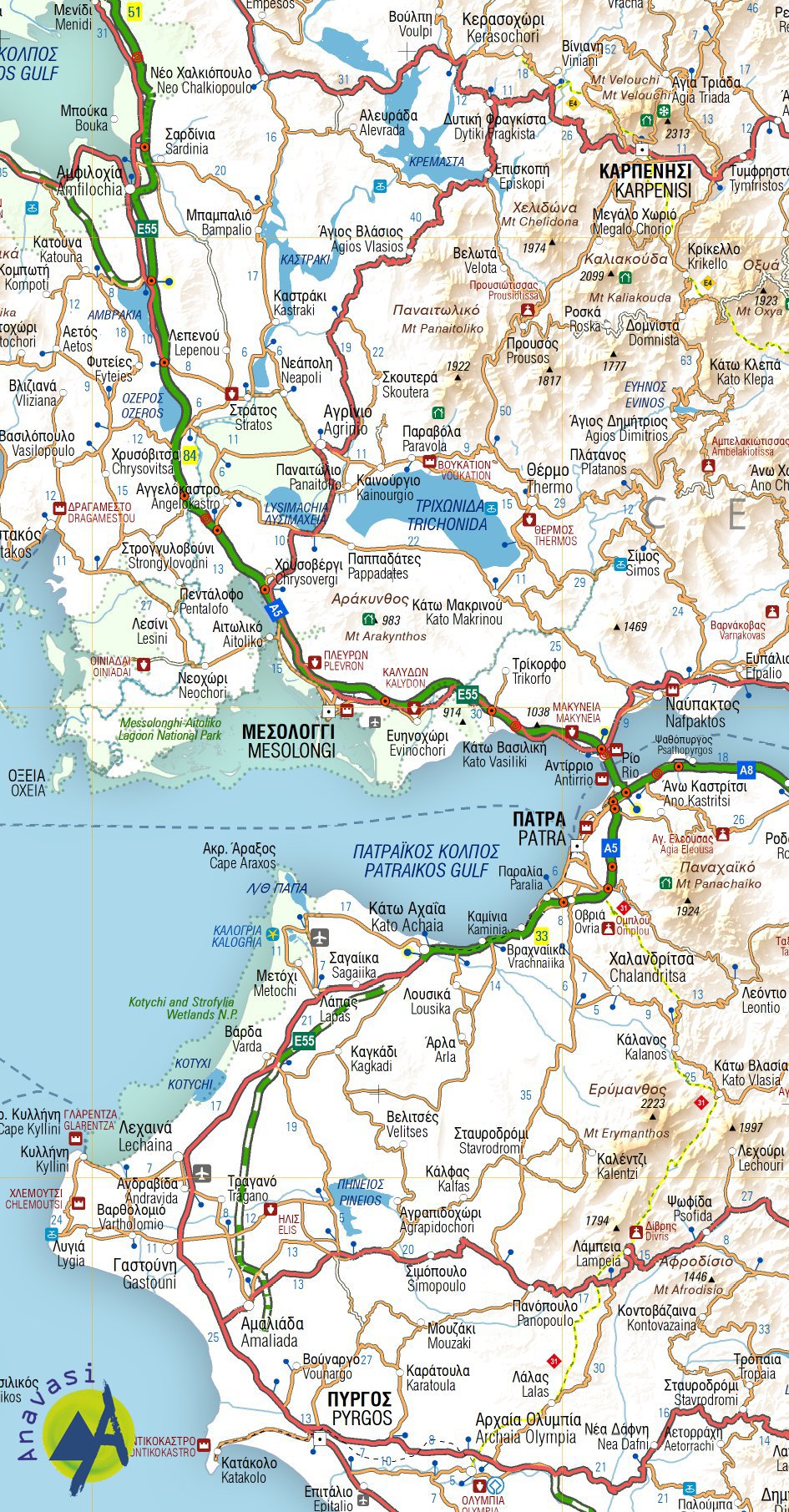 Greece • Adventure Map 1:700 000