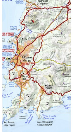 Lemnos • Hiking map 1:60 000
