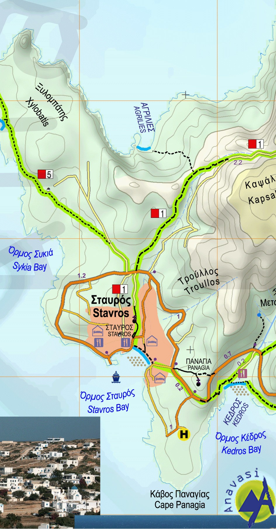 Naxos & Small Cyclades • Hiking map 1:40.000