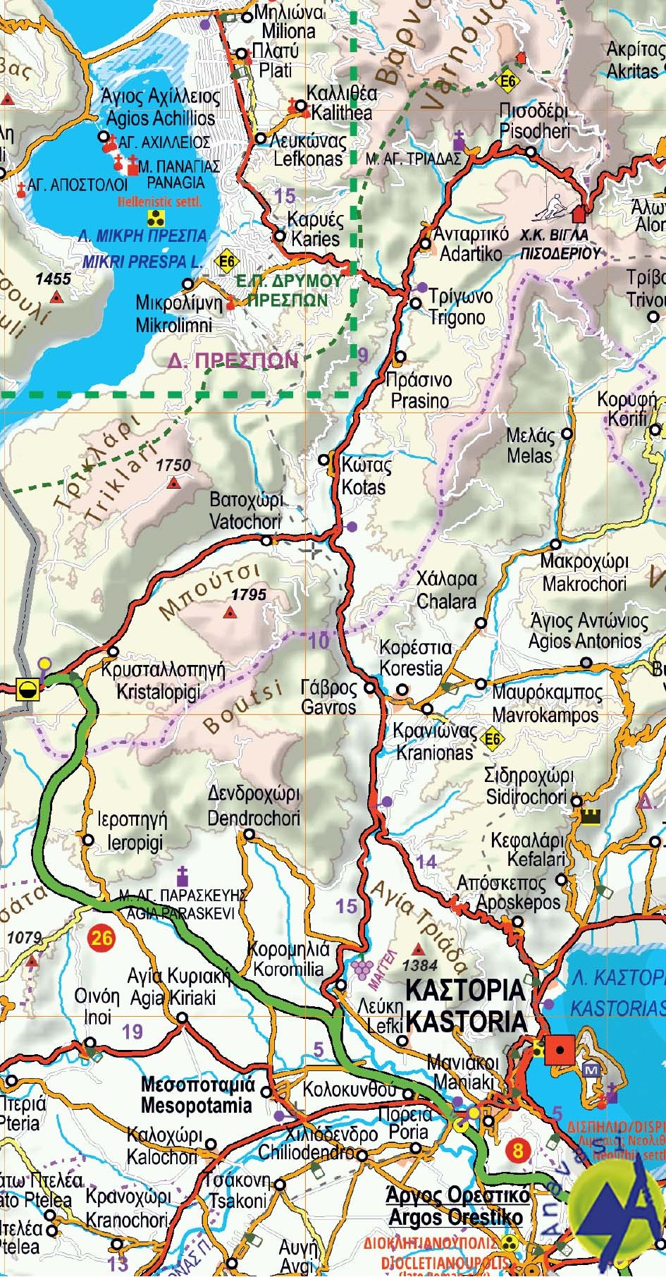 Macedonia • Road map 1:230 000