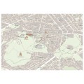 Ancient Athens map on Canvas 