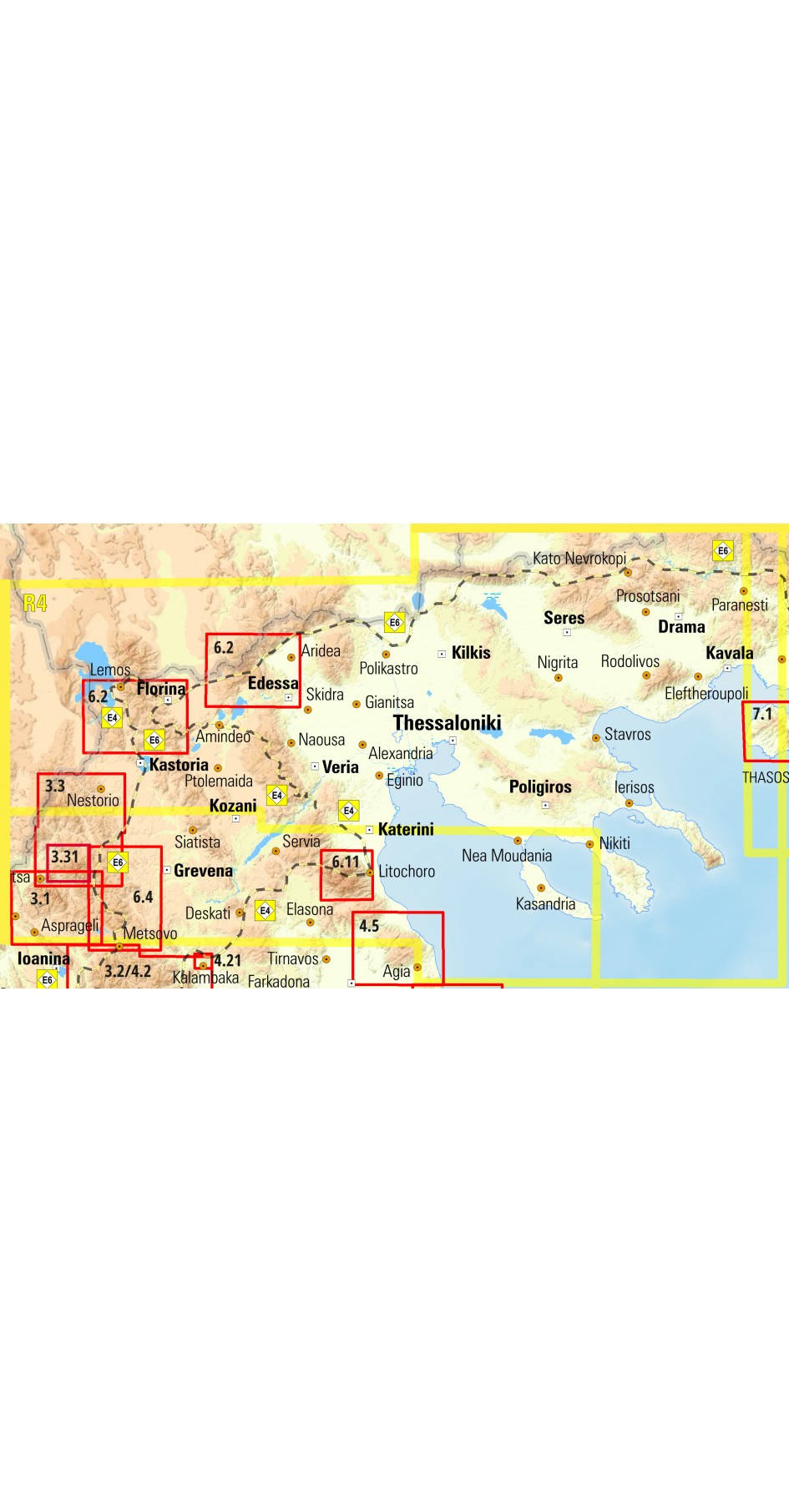 Macedonia • Road map 1:230 000